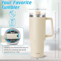 40oz Pink Insulated Tumbler thumbnail 6