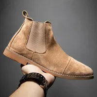Men's Suede Chelsea Boots Slip-On thumbnail 6