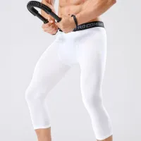 Men's Compression Sports Leggings Pants thumbnail 4