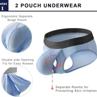 Bamboo Dual Pouch Athletic Trunks thumbnail 3