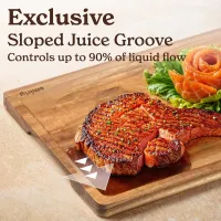 Bamboo Cutting Board Set with Holder thumbnail 4