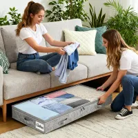 Under Bed Storage Bag with Clear Lid thumbnail 4