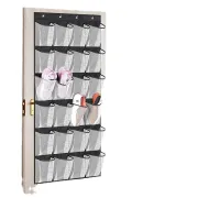 24-Grid Shoe Organizer Storage Rack thumbnail 5
