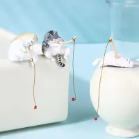 Mini Fishing Cat Aquarium Ornament thumbnail 2