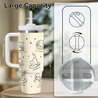 Cat-Themed Insulated Tumbler 40oz thumbnail 3