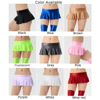 Glossy Short Skater Party Skirt thumbnail 5