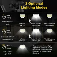 Solar Motion Sensor Flood Lights thumbnail 4