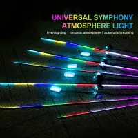 64 Color RGB Car Ambient LED Light Strip thumbnail 3