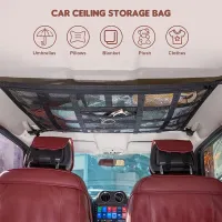 Car Roof Storage Net Bag Organizer thumbnail 3