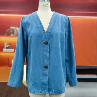 Women's Casual Denim Cardigan Jacket thumbnail 6