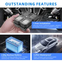 4G Waterproof GPS Vehicle Tracker with Magnetic Mount thumbnail 2