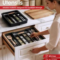 Black Expandable Drawer Organizer thumbnail 3