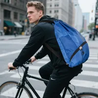 Sports Drawstring Backpack with Shoe Compartment thumbnail 4
