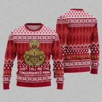 Christmas Ugly Sweater Santa Skull 3D Print Pullover thumbnail 5