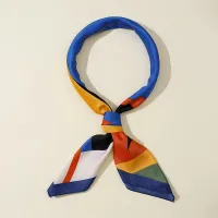 Abstract Silk Square Scarf 90x90cm thumbnail 4