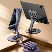 720° Rotating Aluminum Tablet Stand thumbnail 2