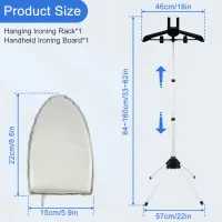 Foldable Adjustable Steamer Stand with Ironing Board thumbnail 3