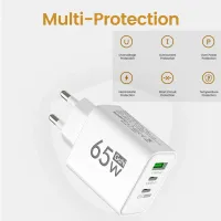 65W GaN 3-Port USB-C Charger thumbnail 4