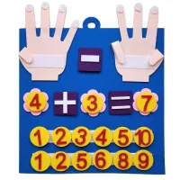 Felt Finger Numbers Counting Toy thumbnail 1