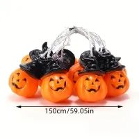 Halloween Pumpkin Fairy Lights 10LED thumbnail 4