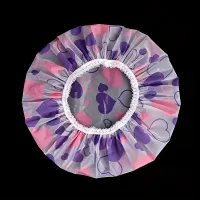 4-Pack Printed Waterproof Shower Caps thumbnail 5