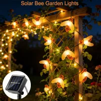 Solar Bee String Lights - Outdoor Decor thumbnail 2