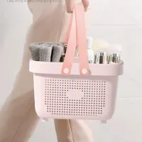 Portable Plastic Storage Basket with Handle thumbnail 5