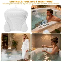 3D Mesh Bath Pillow for Neck & Back Support thumbnail 4