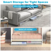 Clear Under Bed Storage Drawers thumbnail 3