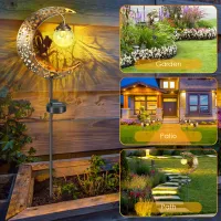 Solar Moon Fairy Crackle Glass Lights thumbnail 2