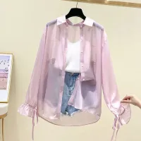 Women's Summer Chiffon Button-Up Blouse thumbnail 3