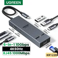 UGREEN 6-in-1 USB C Hub Adapter thumbnail 1