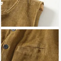 Women's Vintage Corduroy Vest Coat thumbnail 5