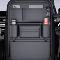 Luxury Faux Leather Car Seat Organizer thumbnail 1