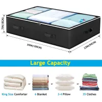 3-Pack Under Bed Storage Organizers thumbnail 4
