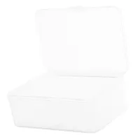 Transparent Plastic Storage Box Rectangular Small Container Clear Organizer Hinged Lid Stackable Storage Bin for Small Parts thumbnail 1