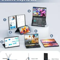 15.6" Portable Dual Monitor 1080P IPS thumbnail 5