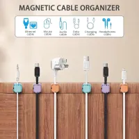 Magnetic Cable Clips - Desk Organizer thumbnail 5