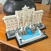 Trevi Fountain Building Blocks Model thumbnail 5