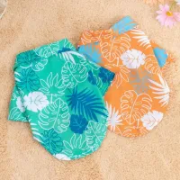 Hawaiian Coconut Print Pet Shirts thumbnail 1