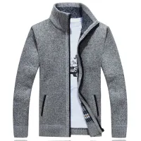 Men's Fleece Lined Knit Cardigan Jacket thumbnail 5