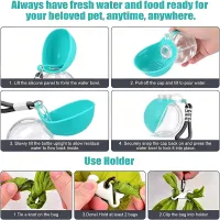 Portable Dog Water Bottle with Bowl thumbnail 3