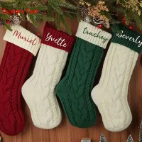 Vintage Personalized Christmas Stocking thumbnail 1