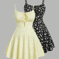 Floral Sleeveless Camisole Dress thumbnail 1