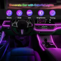 RGB LED Car Interior Lighting Kit thumbnail 2