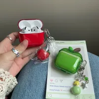 Translucent Red Green Apple AirPods Case thumbnail 4