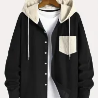 Men's Corduroy Hooded Jacket thumbnail 1