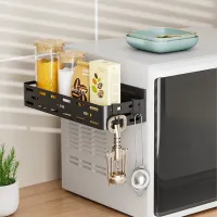 Magnetic Fridge Storage Rack with Paper Towel Holder thumbnail 2