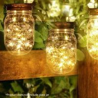 Solar Fairy String Lights - Mason Jar thumbnail 3