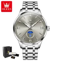 OLEVS 3646 Silver Men's Luxury Watch thumbnail 1